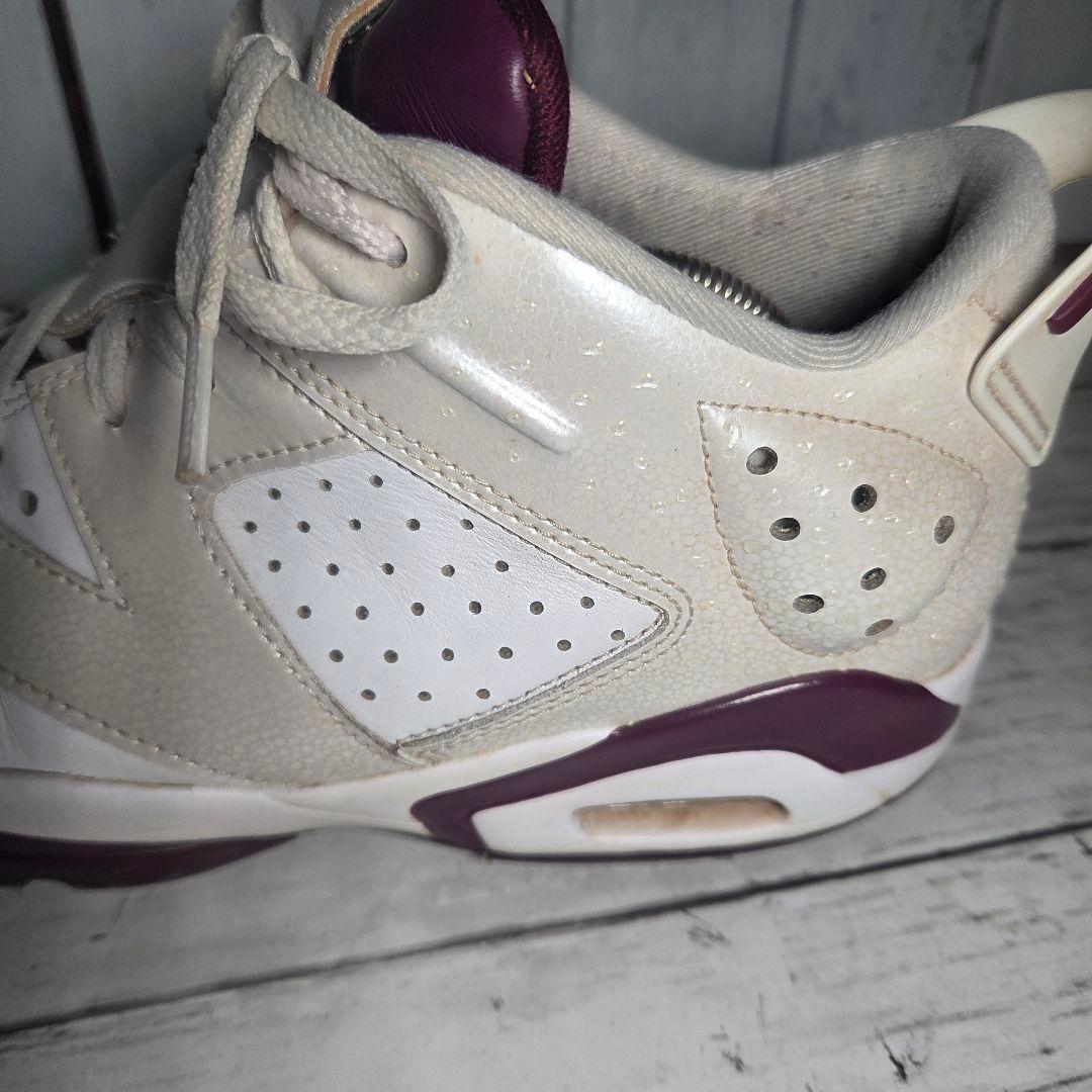 NIKE AIRJORDAN 6 ホワイト/バーガンディ 27.5cm