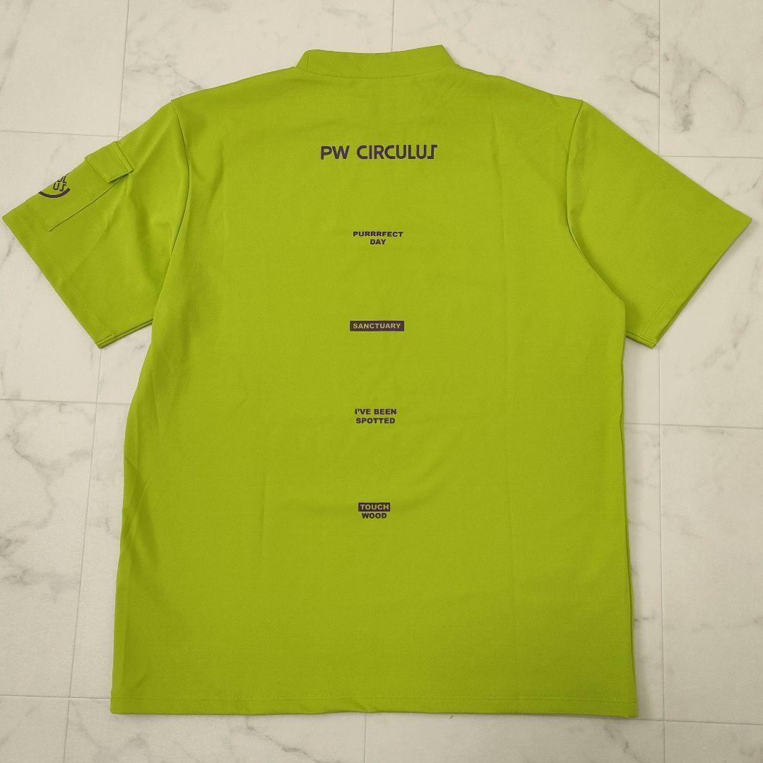 【新品タグ付】PW CIRCULUS　ゴルフ　モックネック　半袖　ストレッチ　M