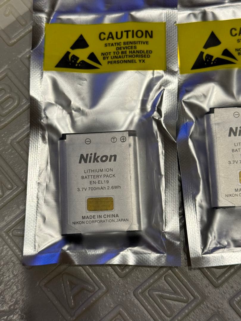 Nikon EN-EL19 リチウムイオンバッテリー 3個セット