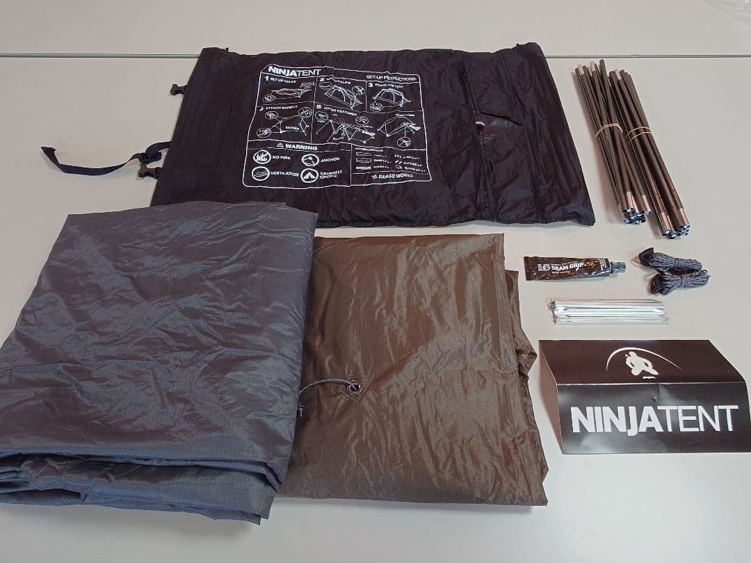 NINJA TENT キャンプテント ダークグレー オリーブグリーン