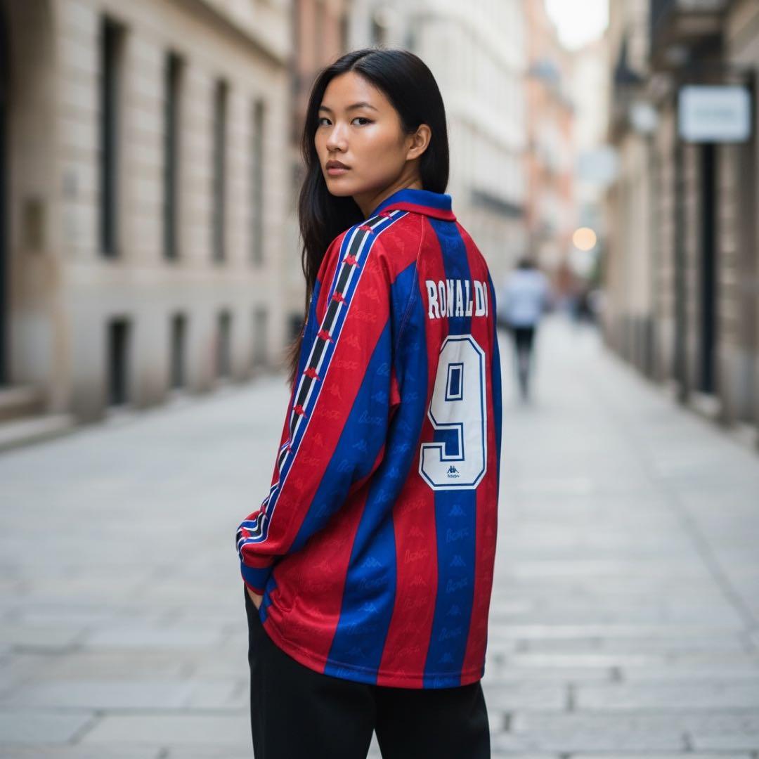【Used】サッカーユニフォームFC Barcelona Ronaldo 9