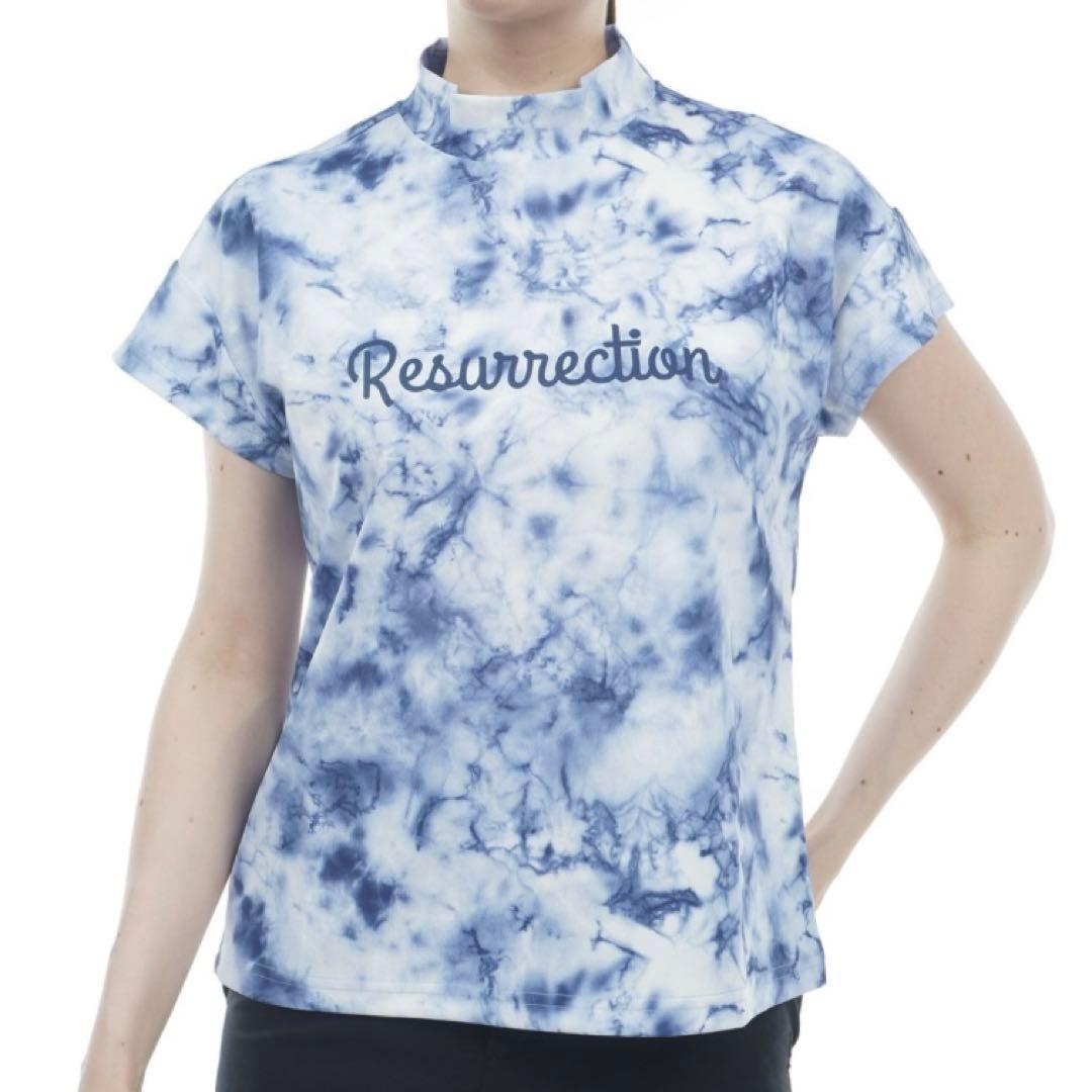 Resurrection タイダイ モックネック半袖シャツ M ④