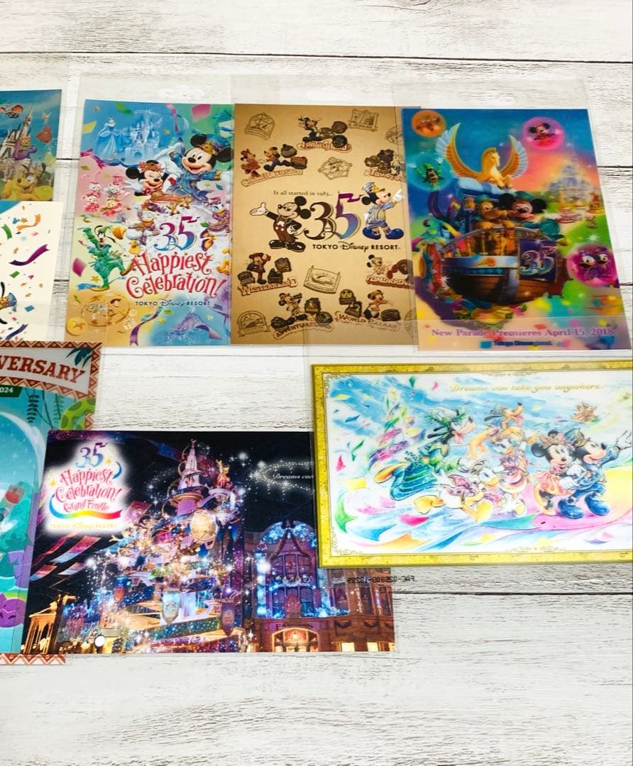 新品未開封　ディズニーリゾート　ポストカード76枚　まとめ売りセット