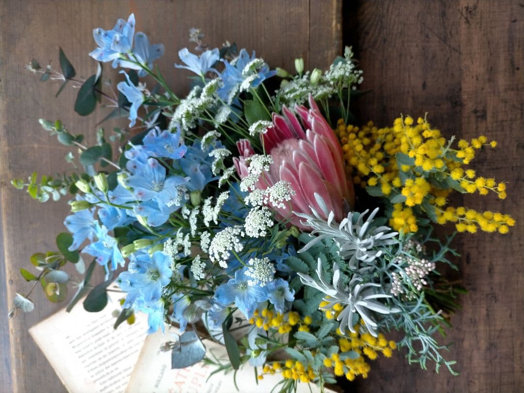 ネイティブドライフラワー 生花 切り花 ボタニカル  スワッグ ハンドメイド