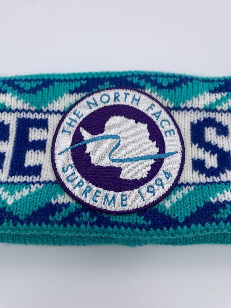 レアカラー supreme the north face コラボ　ヘッドバンド