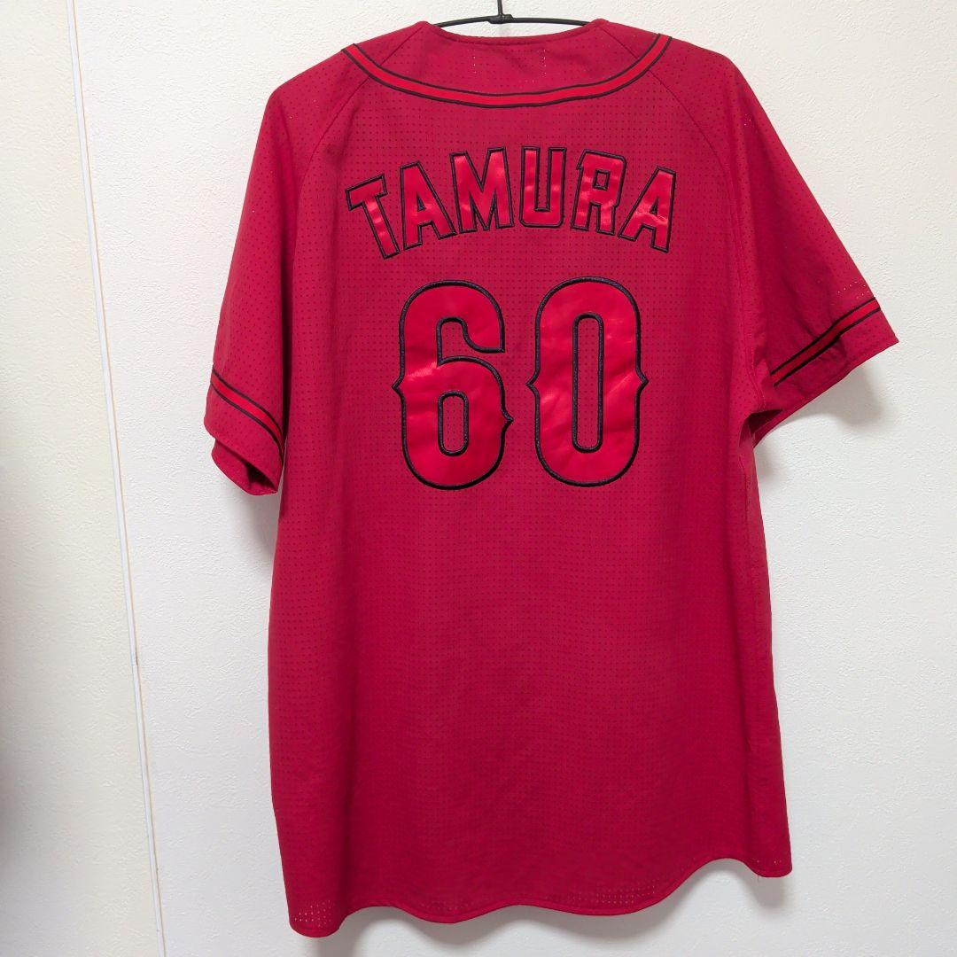DESCENTE 赤 ユニフォーム TAMURA 背番号60 Lサイズ