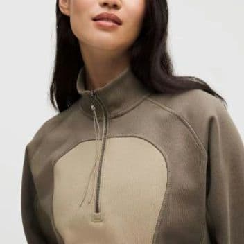 コットンフリース リラックスフィット ハーフジップ SLNSHコレクション