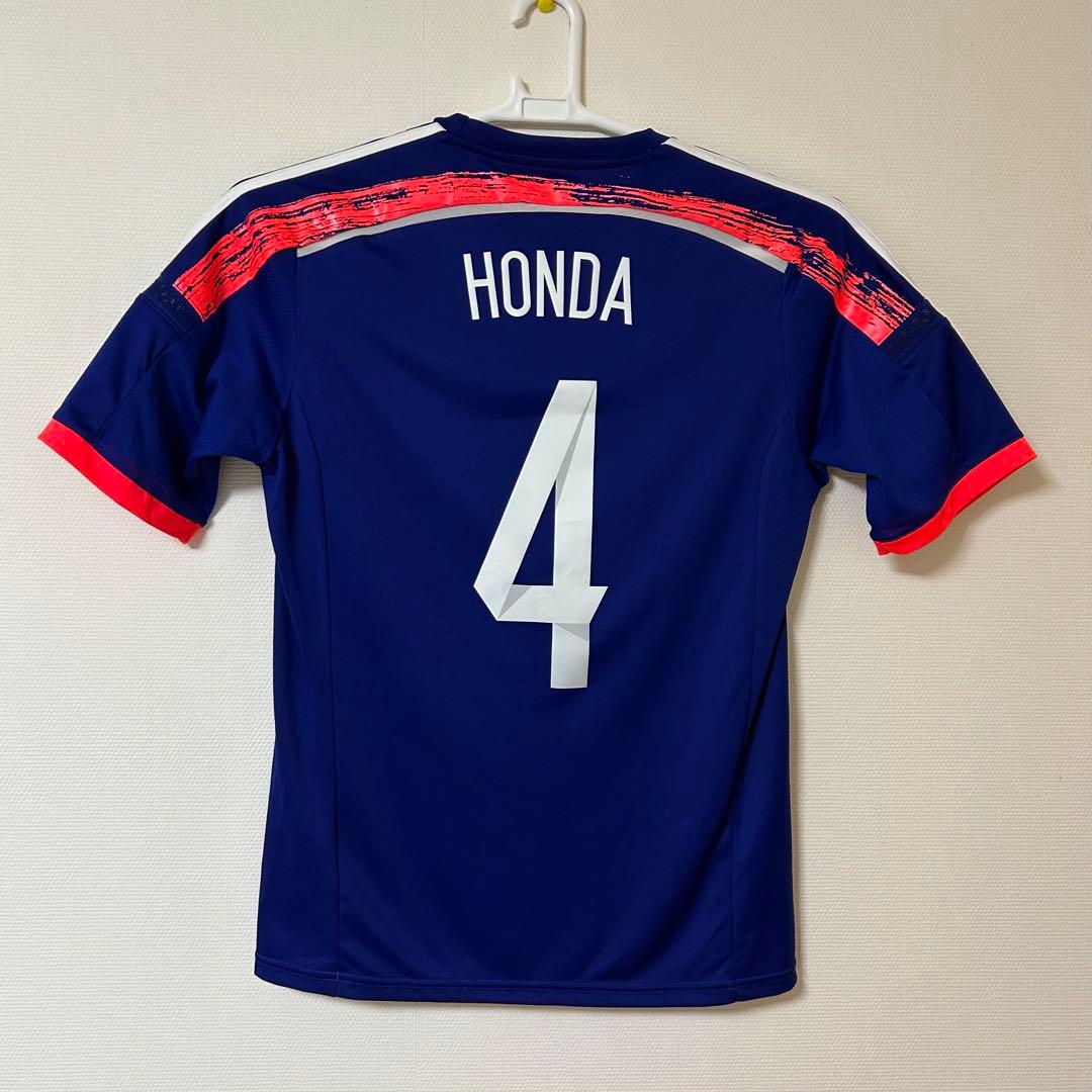 【レア・美品】サッカー日本代表　2014-2015ユニフォーム(4 本田 圭佑)