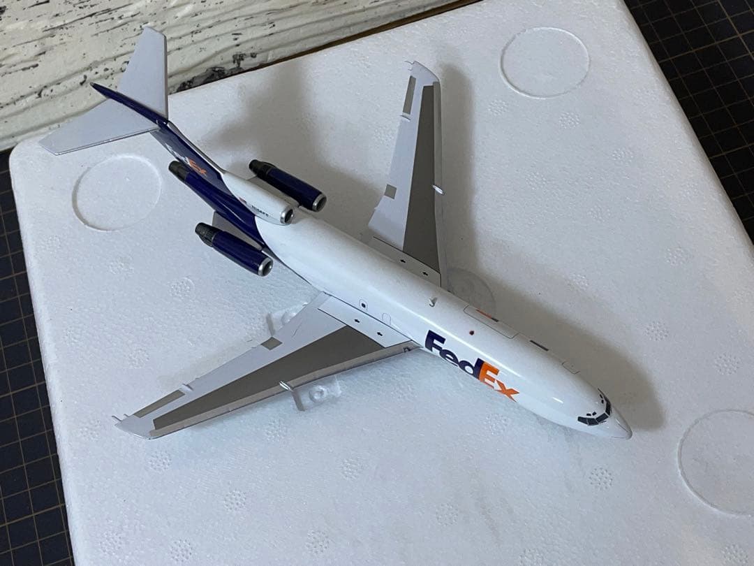 [美品]1/200 B727-100 FedEX N166FE ブルーボックス
