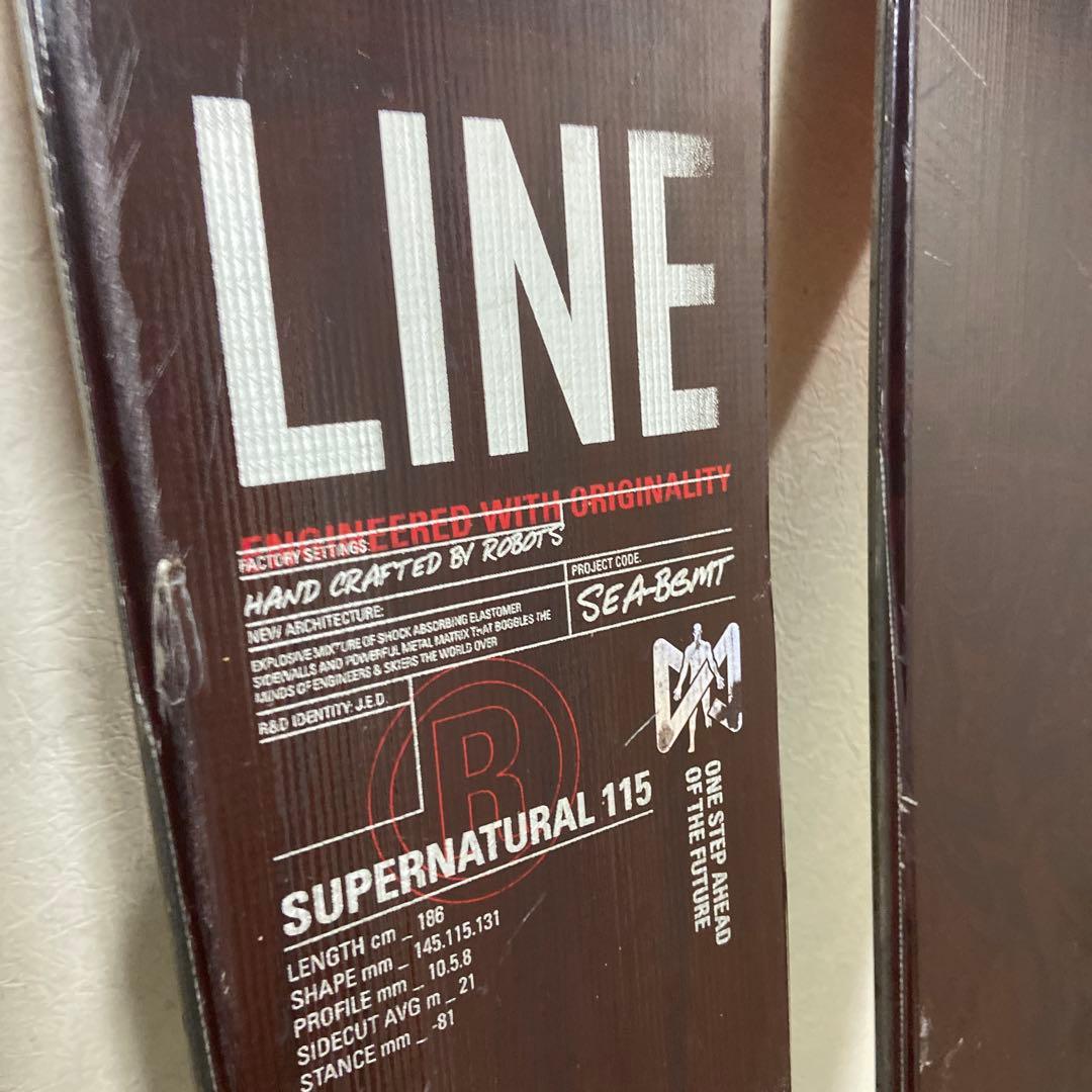 LINE SUPER NATURAL 115 186cm スキー板