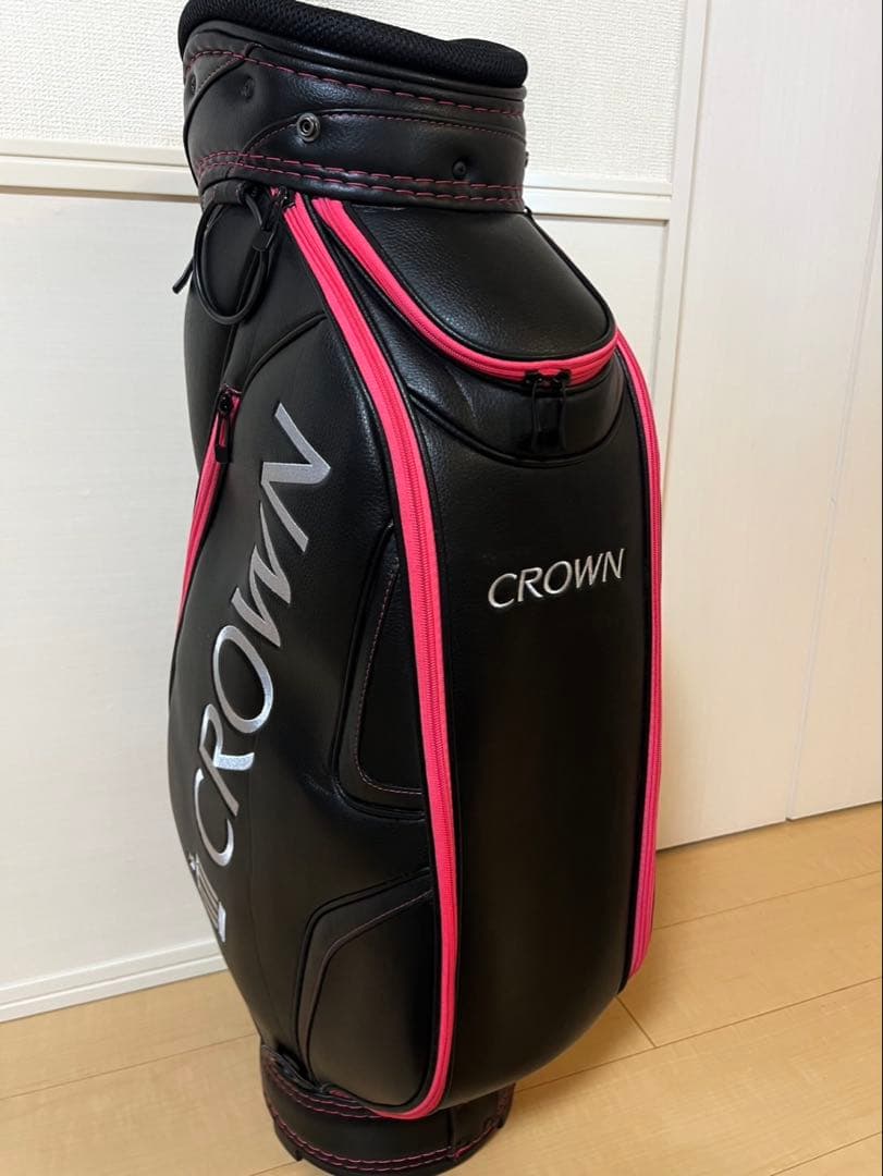 CROWN ゴルフ キャディバック ピンク