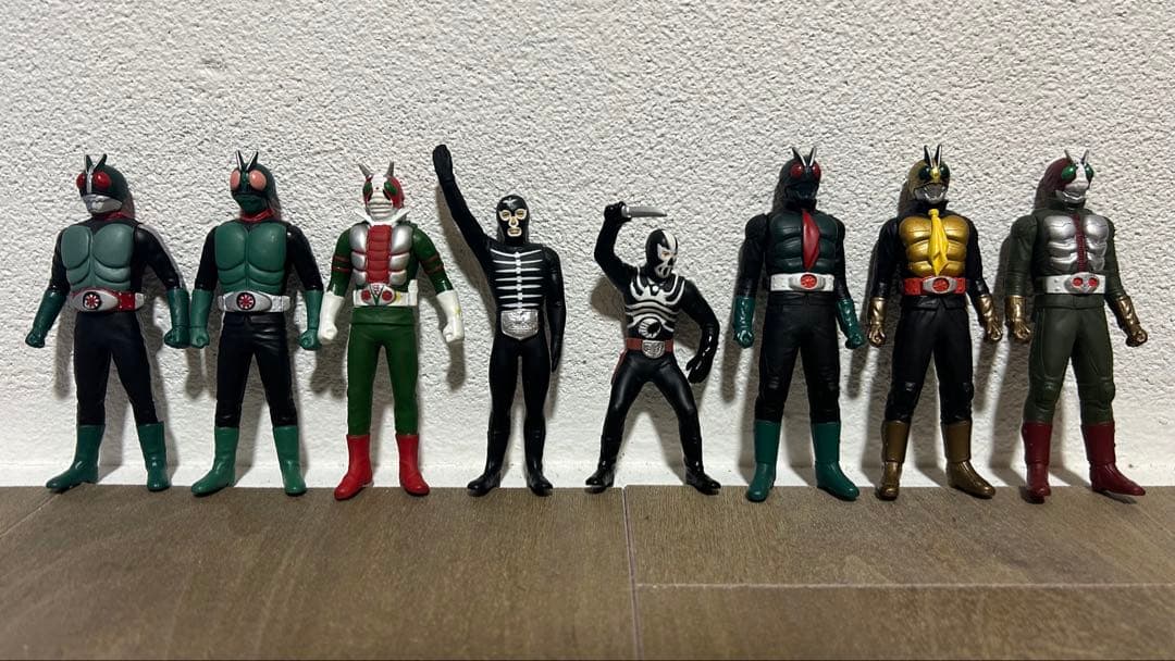 平成仮面ライダー　ミニソフビ　55体　美品 昭和仮面ライダー　ソフビ　フィギュア