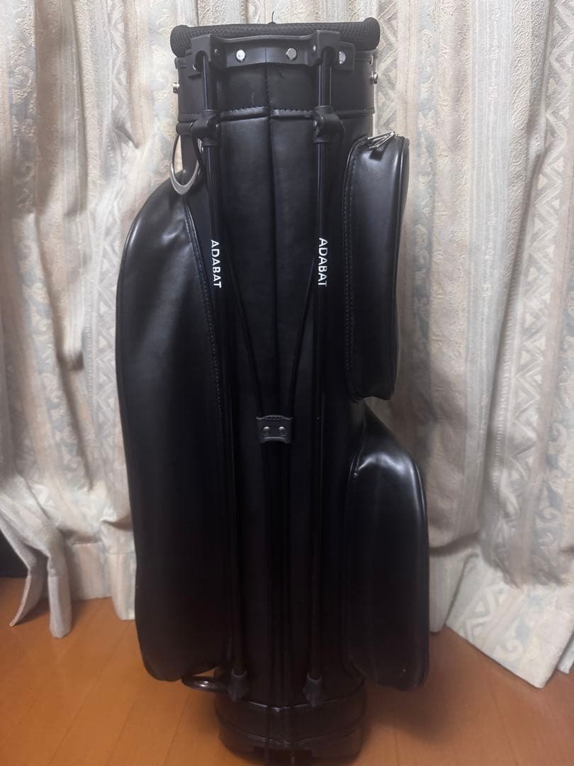 【美品】9.5インチ　ADABAT ブラック キャディバッグ