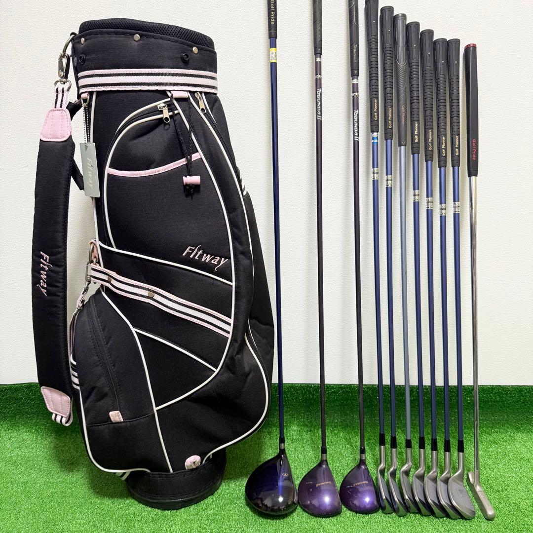 トブンダ Fitway 初心者 レディース ゴルフクラブセット フルセット 一式