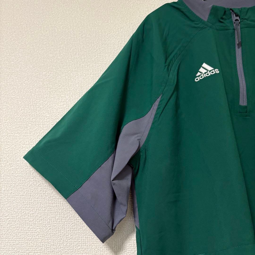adidas 2WAY ハーフジップ ナイロン プルオーバー