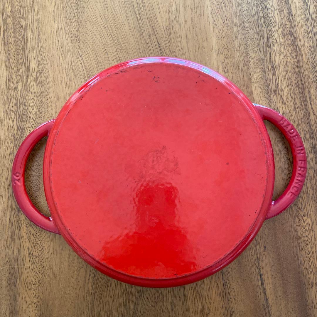 STAUB 鋳鉄 グリルパン 丸型 赤　26cm