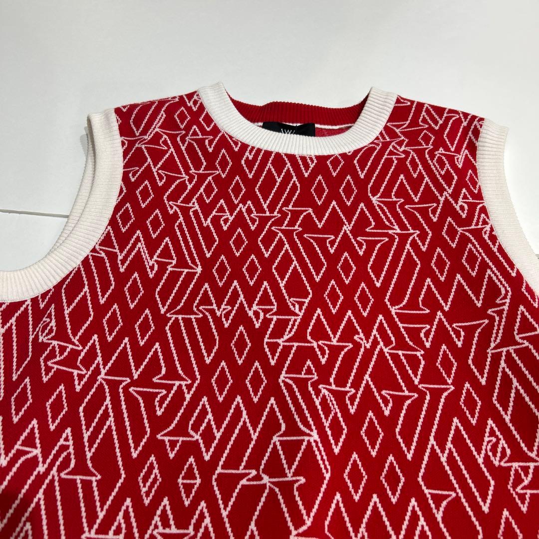 新品❤️赤 白 ノースリーブ ベスト