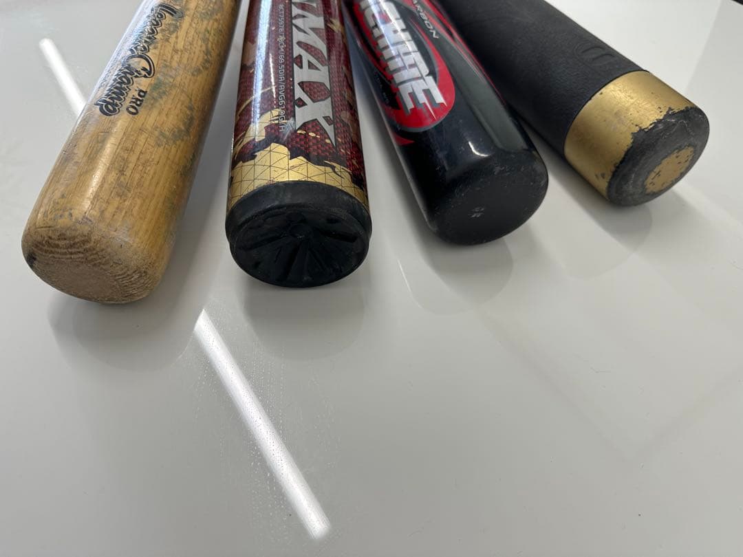 少年軟式野球バット 4本セット 中古 78cm