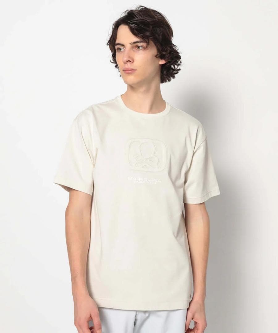 未使用 25SS マーク＆ロナ ゴルフ ブランク スカル ロゴ Tシャツ M
