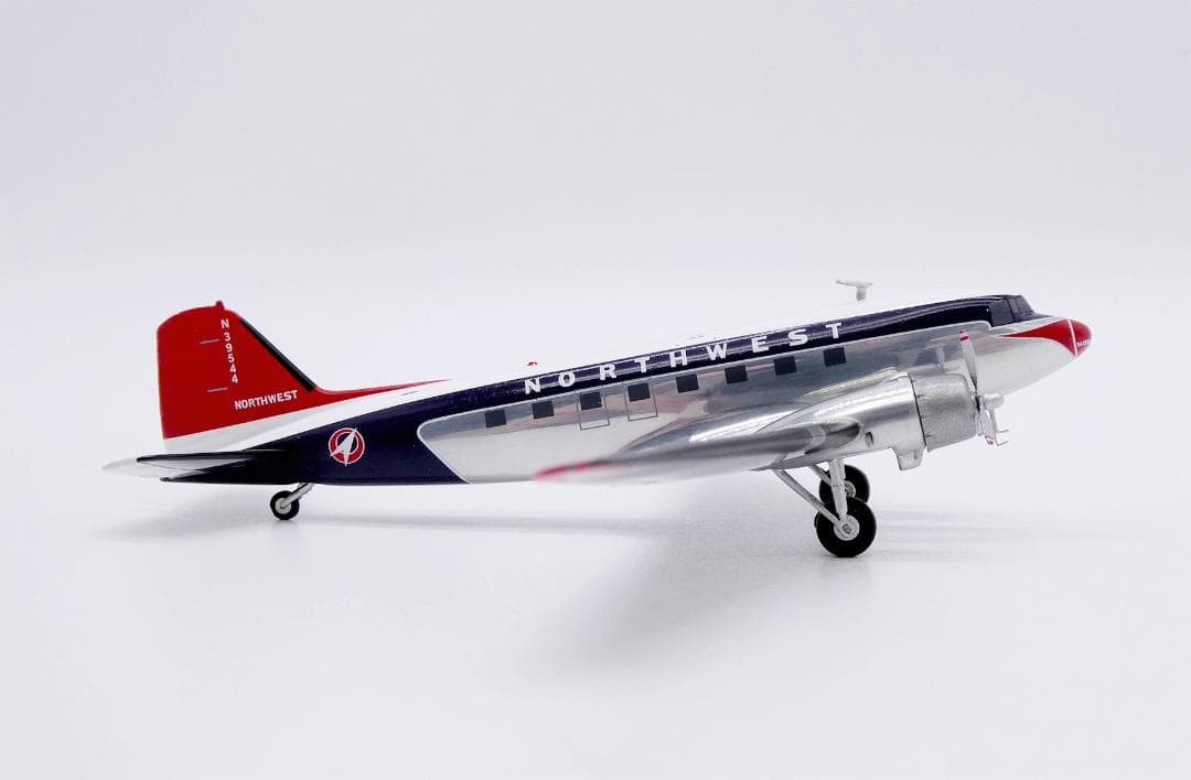 ノースウエスト航空 DC-3 N39544 1/200