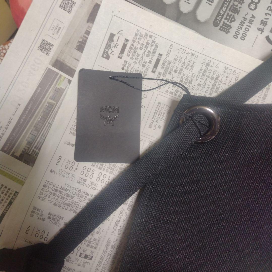 MCM エプロン チェック柄 黒