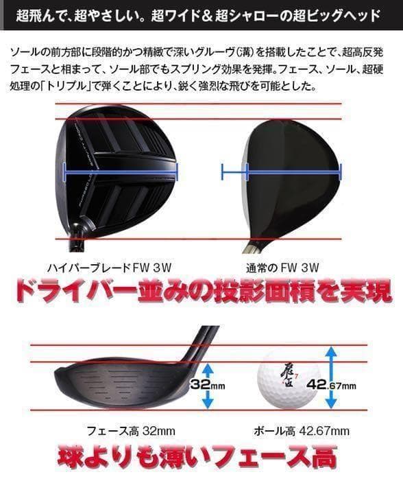 【新品】唯一の高反発&1番FWでステルスより飛ぶ2オン兵器!ハイパーブレードFW