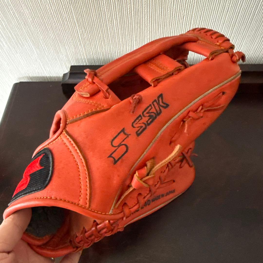 SSK 軟式野球グローブ ディープオレンジLeague Champ