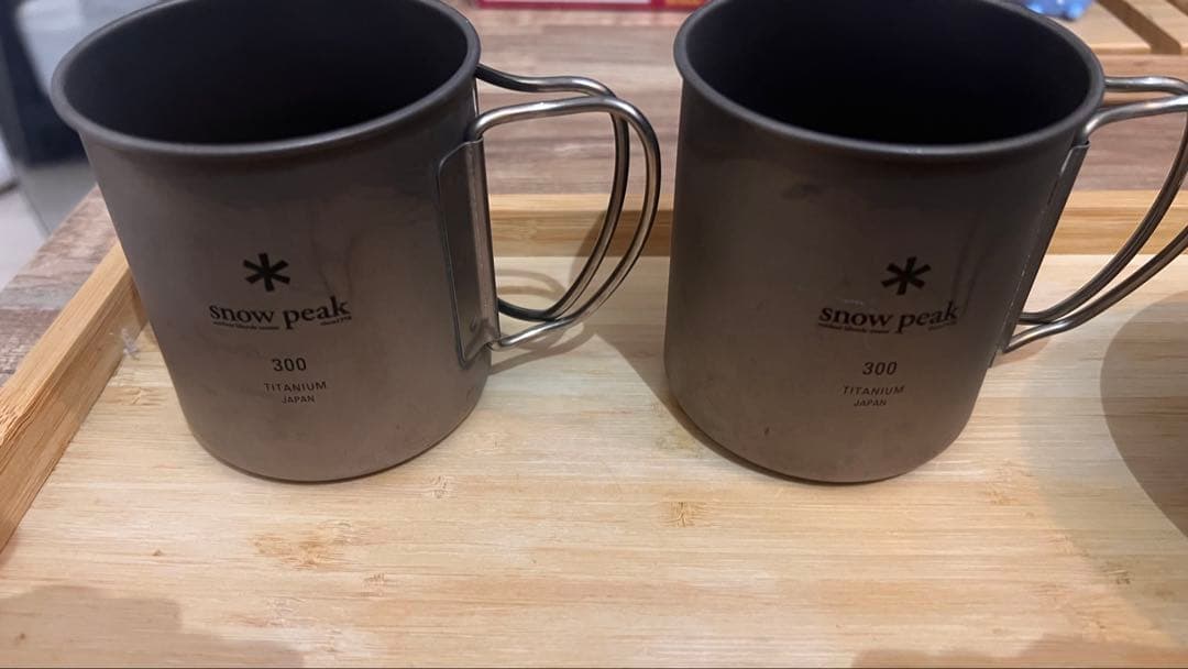peak チタンマグ300•シェラカップペア　チタン先割れスプーンセット