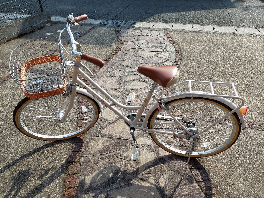 美品⭐子供用女の子　自転車　24インチ　オリーブデオリーブ　京都北部引き取り