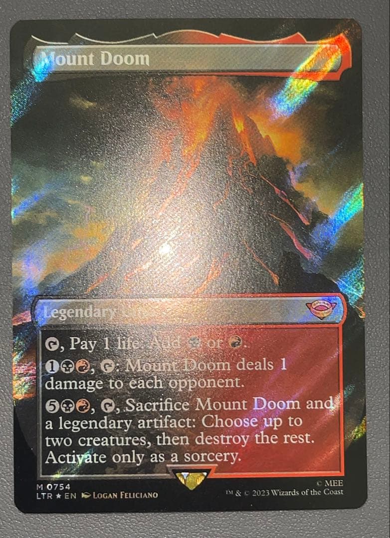 MTG 滅びの山/Mount Doom サージfoil 英語