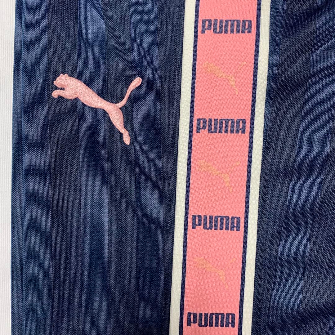 プーマ　PUMA　ジャージ　上下セットアップ　ネイビー　ピンク　メンズＬ相当