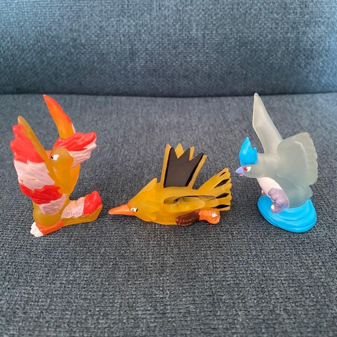 ポケモンキッズ クリア　ファイヤー　サンダー　フリーザー　セット 指人形