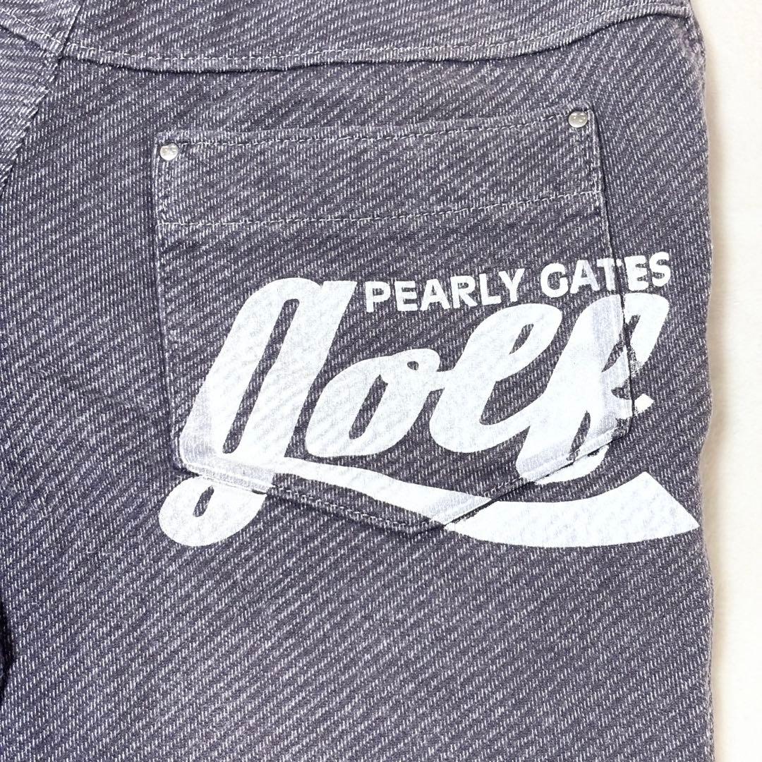 【美品】PEARLY GATES パーリーゲイツ　ショートパンツ　ロゴ　ワッペン