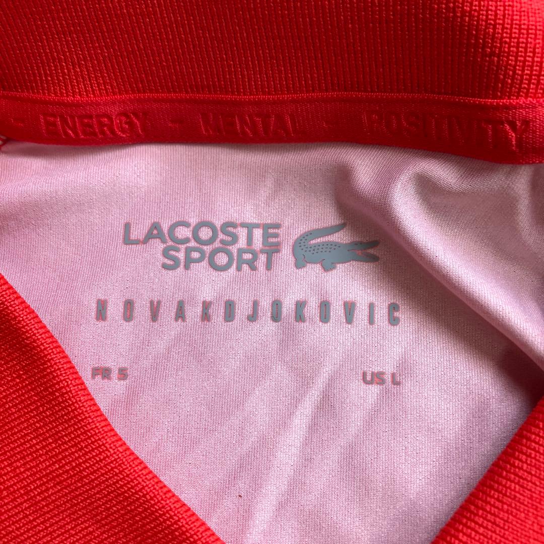 新品未使用　ラコステ　LACOSTE ポロシャツ　ジョコビッチモデル　Lサイズ②