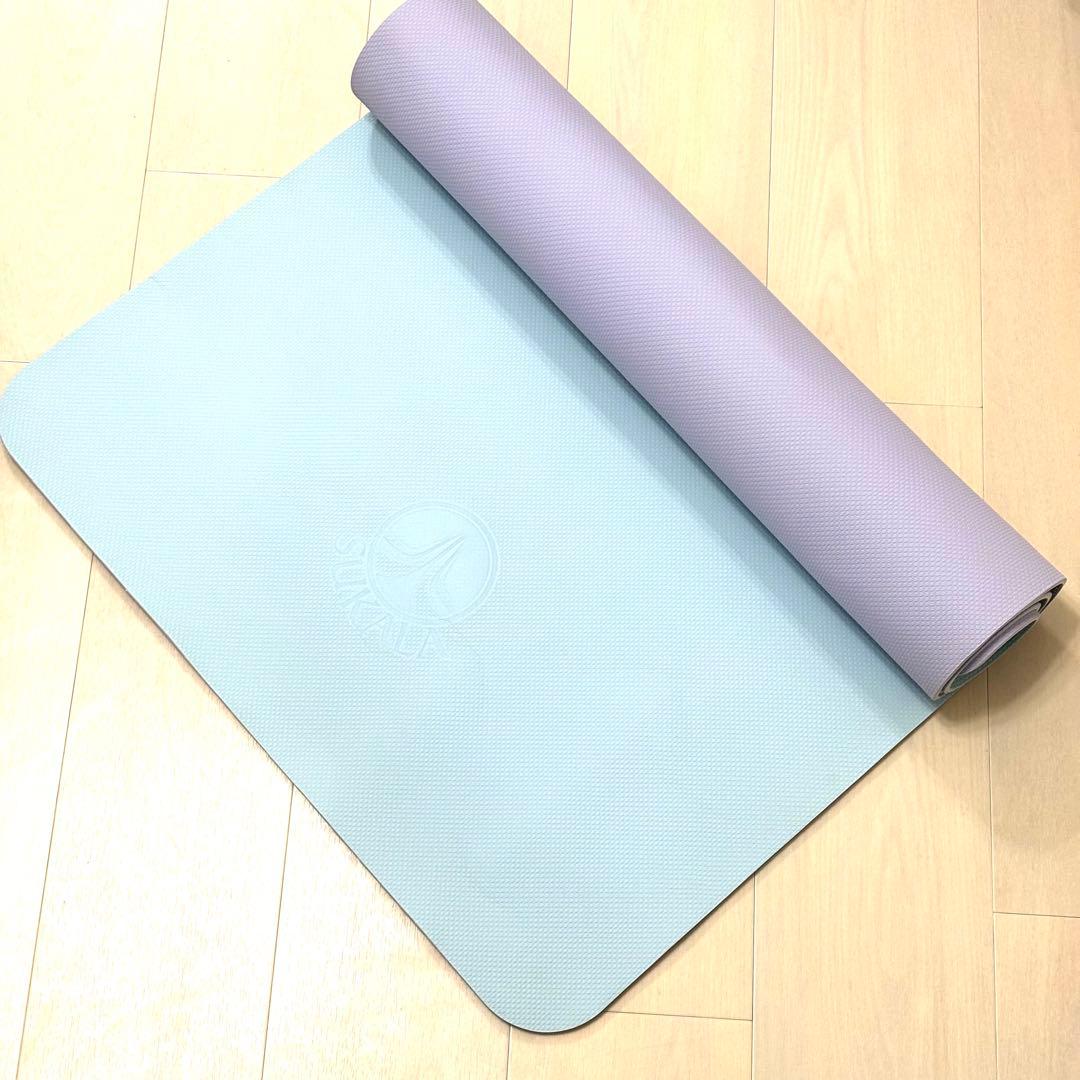 美品 スカーラ SUKALA リバーシブルヨガマット6mm 専用ケース付 ラバ