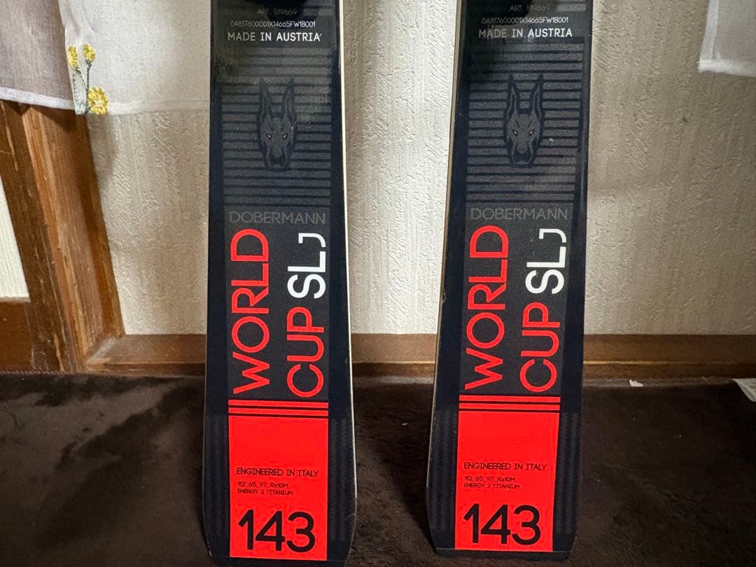 アルペンNordica SLスキー板143cm markerバインディング付き