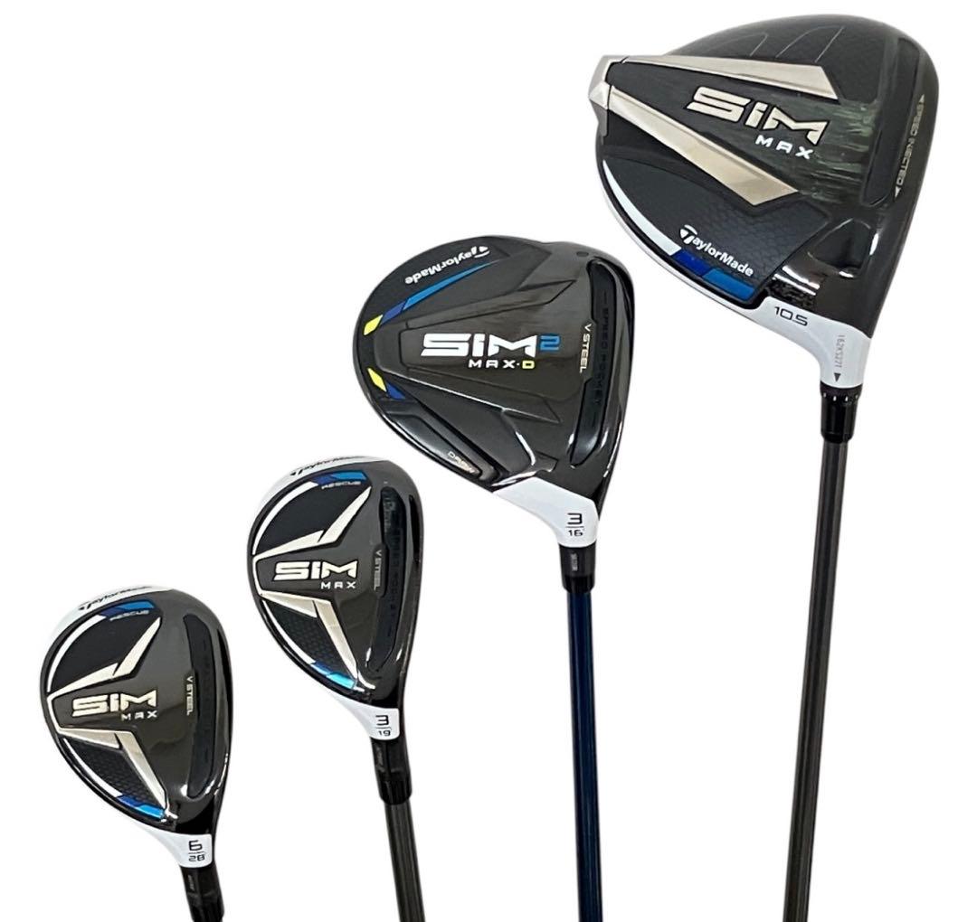 美品！ぶっ飛び！TaylorMade SIM MAX ドライバー 等ウッド4本