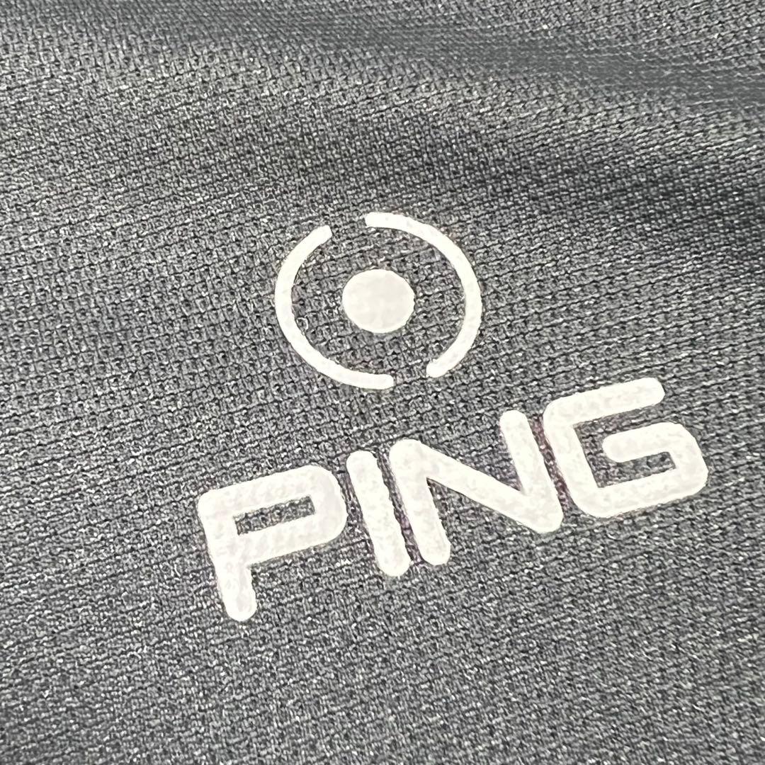 ピン　ゴルフ　PING 長袖ハーフジップシャツ　M 新品　定価1.2万　春ゴルフ