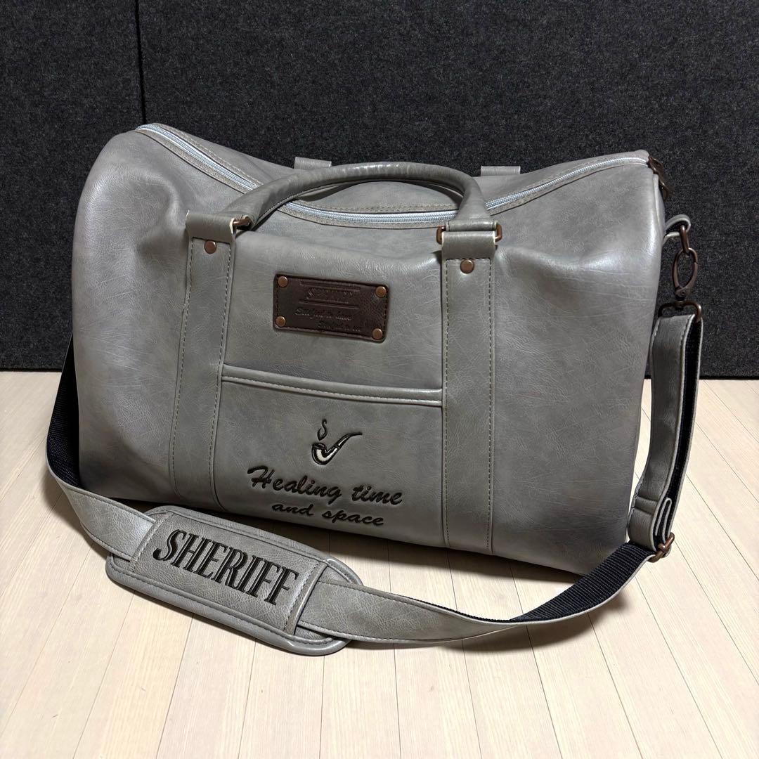 SHERIFF シェリフ　ゴルフバック　ボストンバック　シューズバッグ　グレー