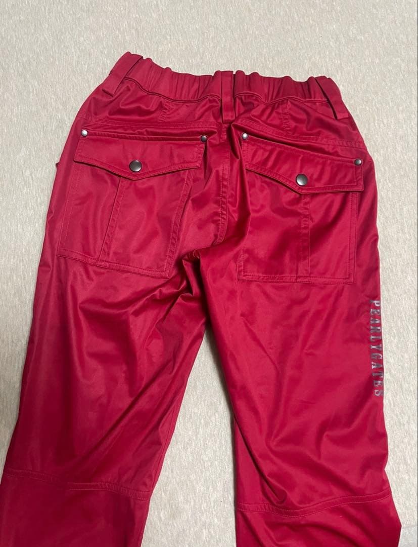 パーリーゲイツ　ゴルフ　パンツ　レッド　0 美品
