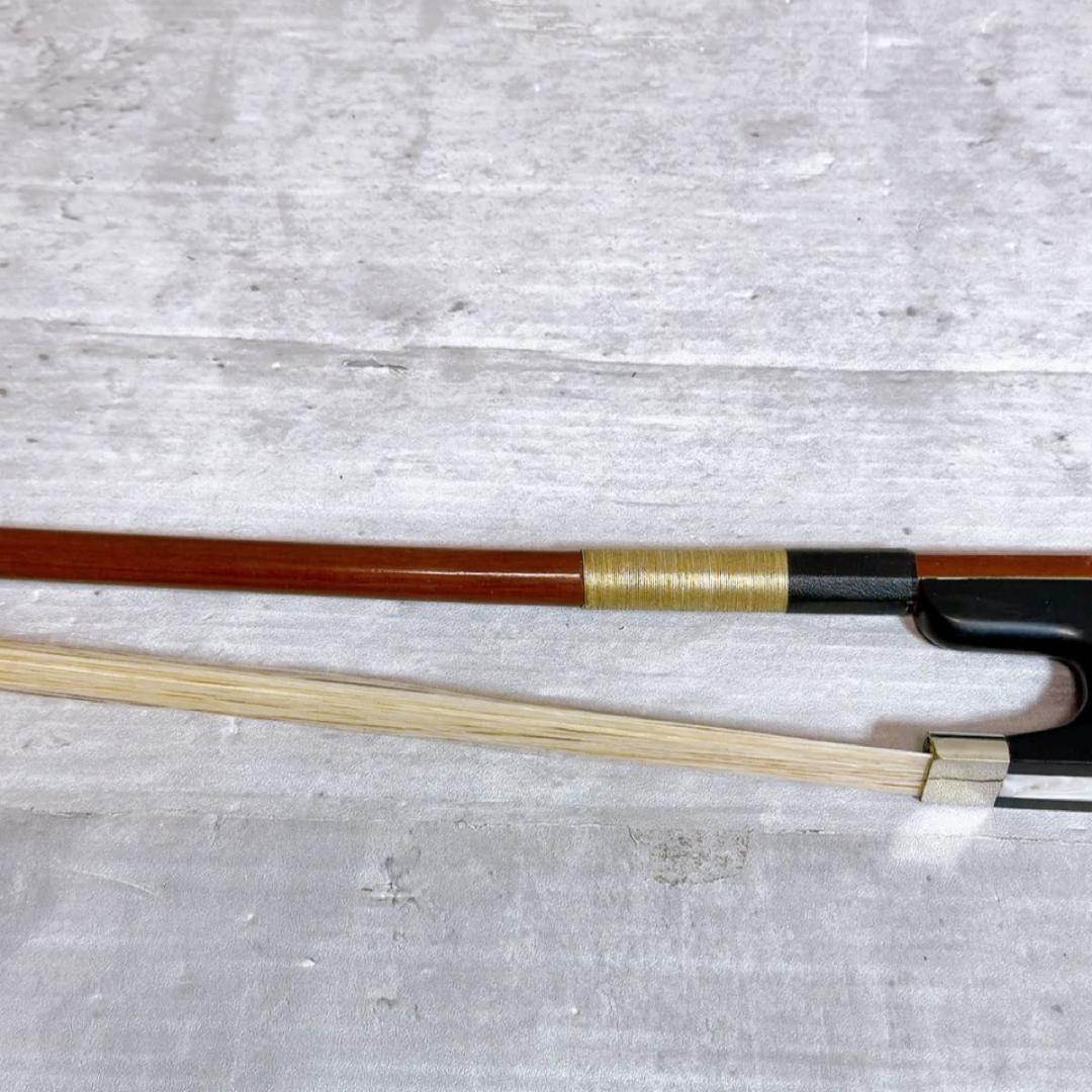 新品張り替えて済み! K.SUGITO 杉藤　コントラバス　弓　弦楽器