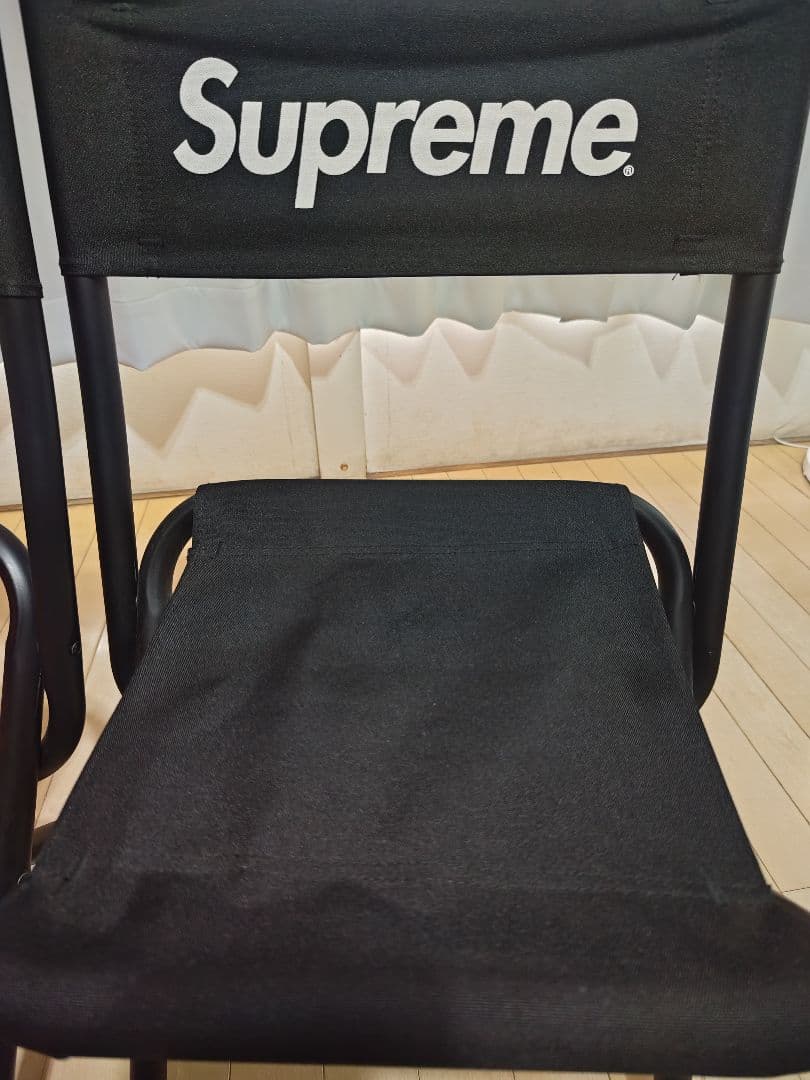 Supreme 折りたたみチェア 2脚セット ブラック