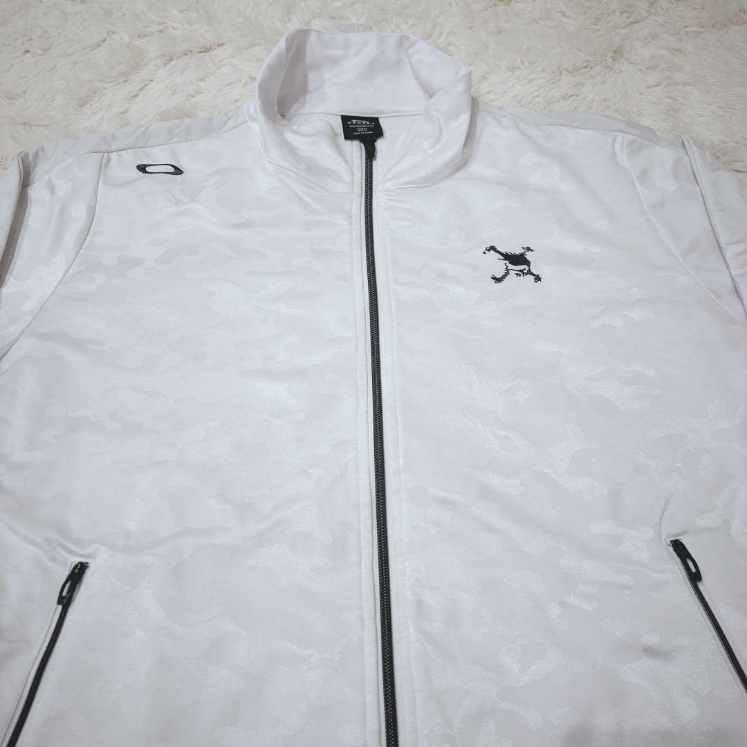 極美品 OAKLEY オークリー スカル ゴルフ ジャケット ブルゾン XL
