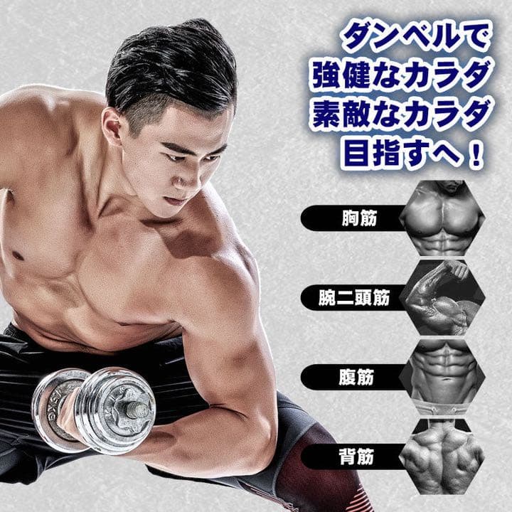 ダンベル 50kg ダンベル セット 筋トレ 鉄アレイ アジャスタブル