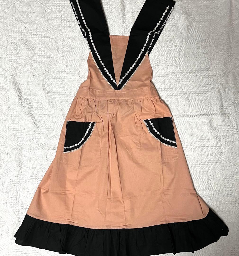 ③ レトロ　セーラーカラー　エプロン