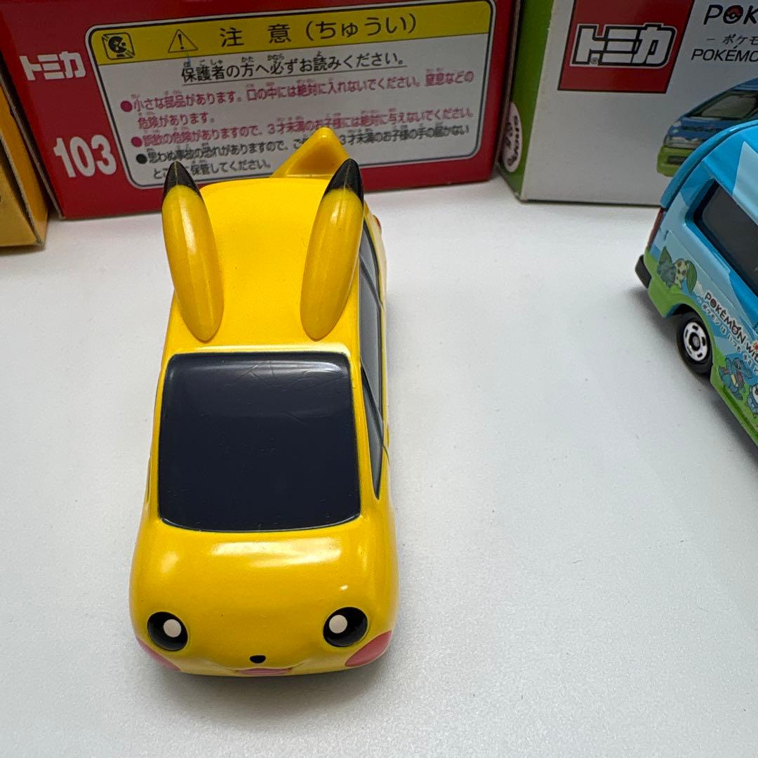 ポケモン ミニカー 3点　タカラトミー レアセット　ピカチュウカー ワゴン