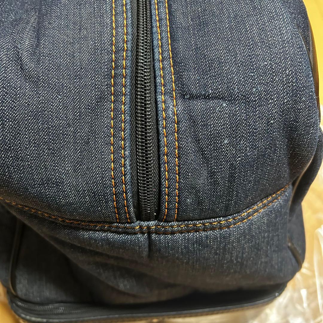 たかし EVISU エビス　ゴルフ　ボストンバッグ デニム×レザー