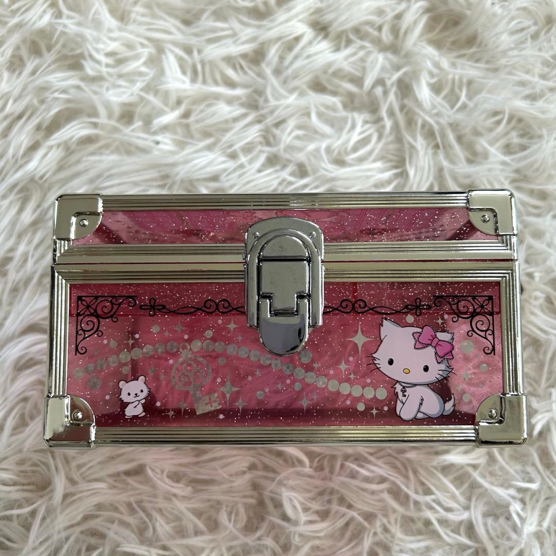 希少✨チャーミーキティ バニティケース 2005 レア ピンク ラメ　平成レトロ