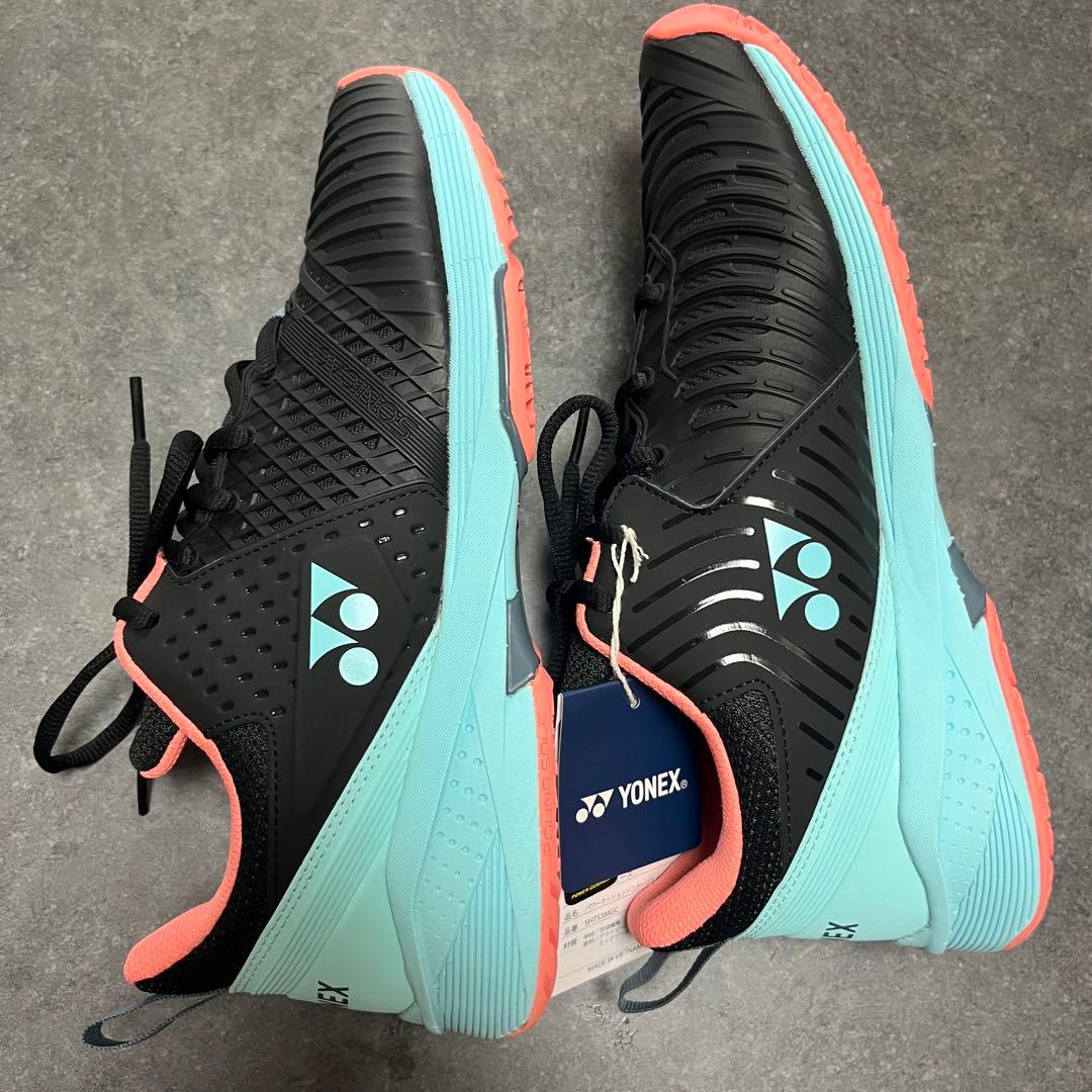 YONEX テニスシューズ ブラック/ピンク