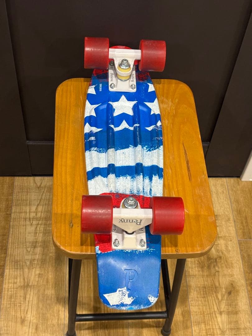 Penny スケートボード ブルー アメリカ国旗風